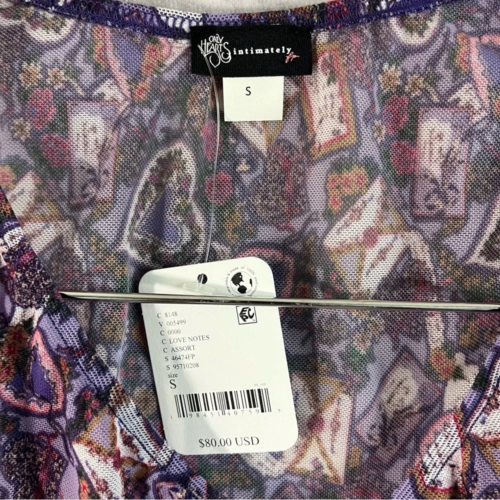 NEW‎ Intimately Free People Set Women Small Purple Only Hearts Top & Bottom $128